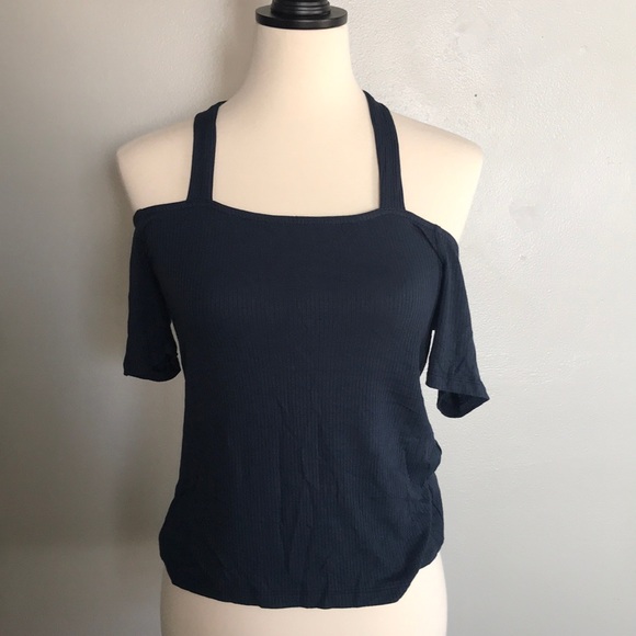 American Eagle Outfitters Tops - AEO - halter/off the shoulder top (L) NWT